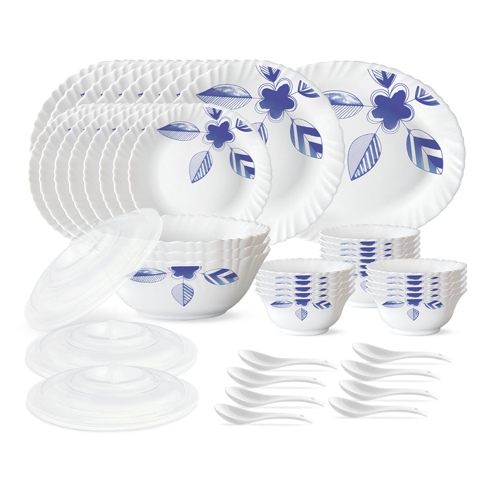 Larah by Borosil Morning Glory 47 pc Dinner Set
