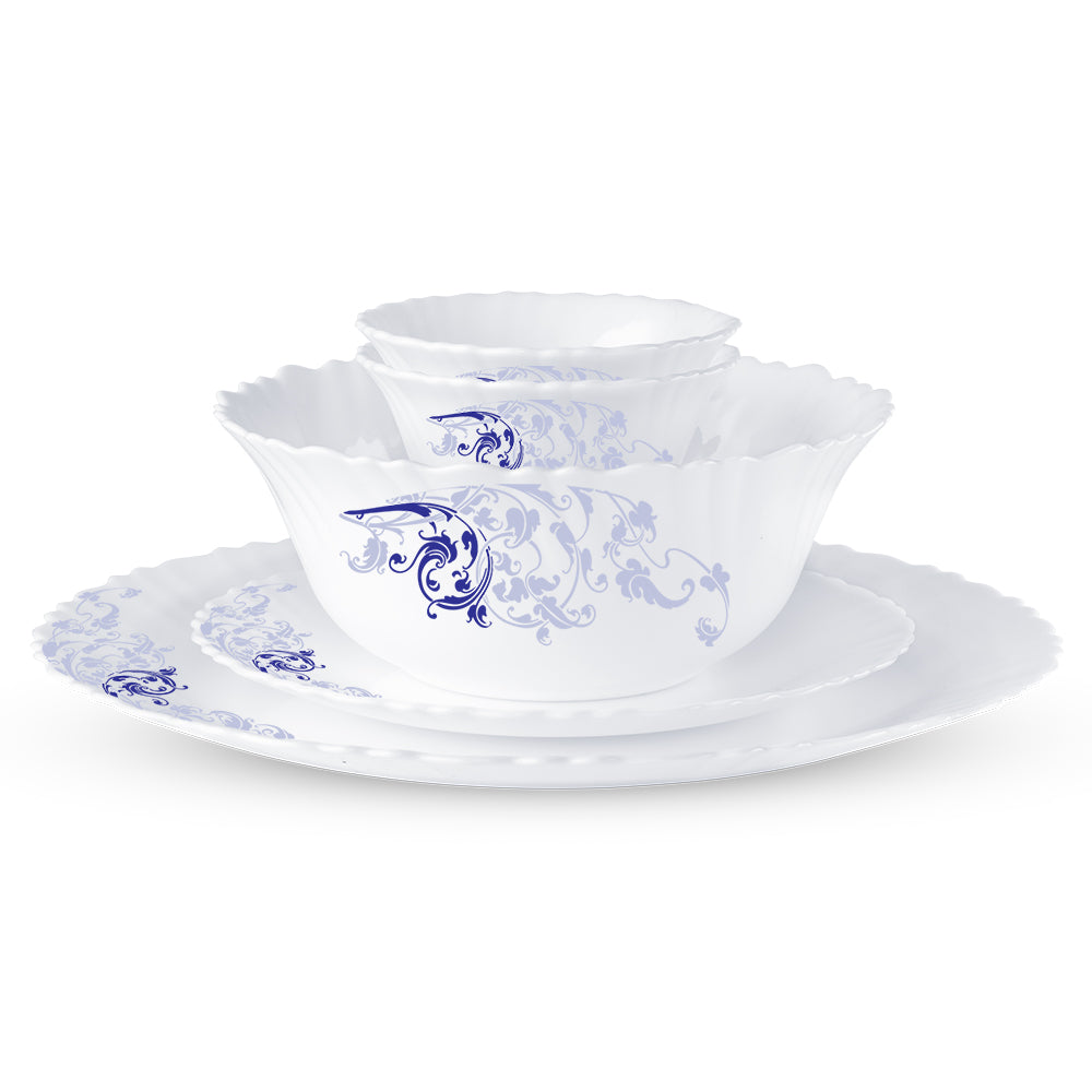 Larah by Borosil Morning Glory 47 pc Dinner Set