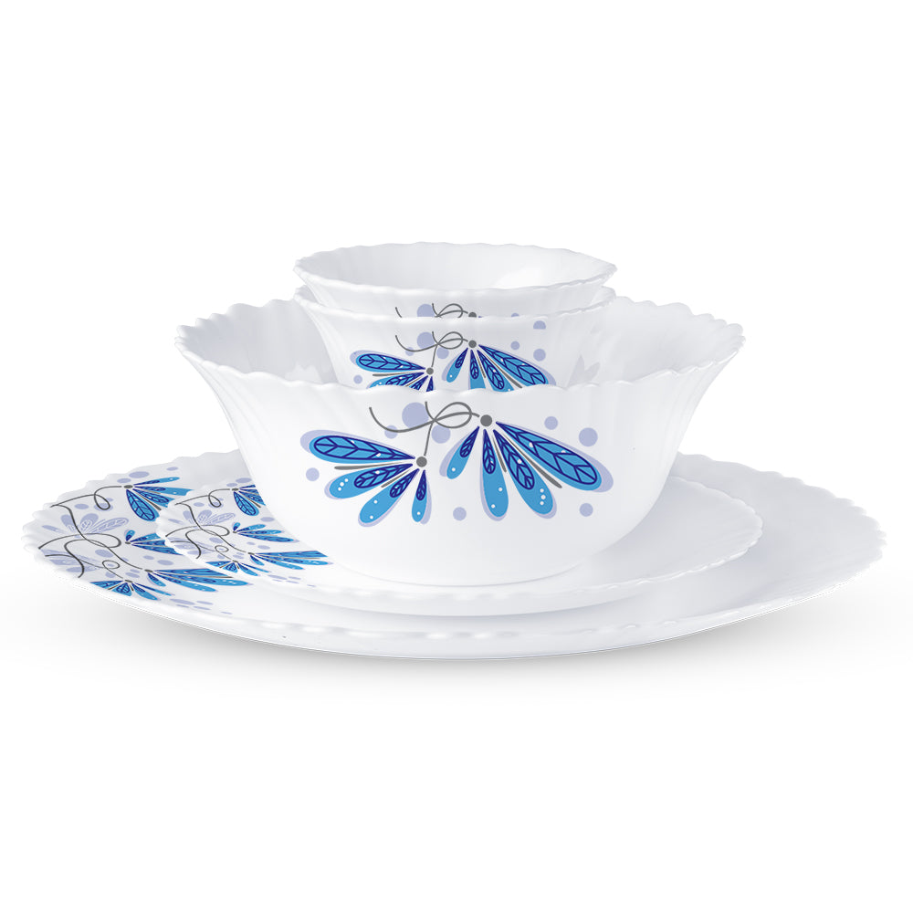 Larah by Borosil Twilight 47 pc Dinner Set