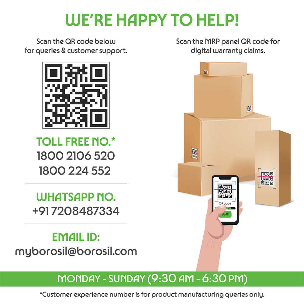 Elite Blue Grey Glass Lunch Box, Round x 2 (Tall), Set of 2, 400ml