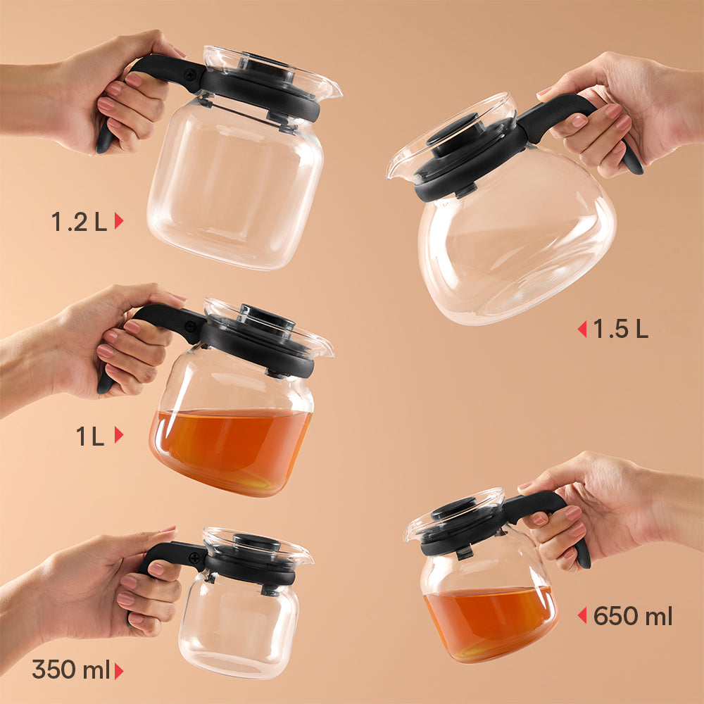 Borosil Carafe w Inbuilt Strainer, 650ml