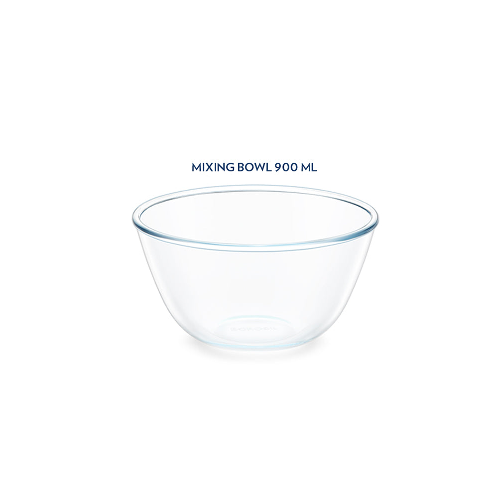 Borosil Mixing Bowl White Lid, Set of 2
