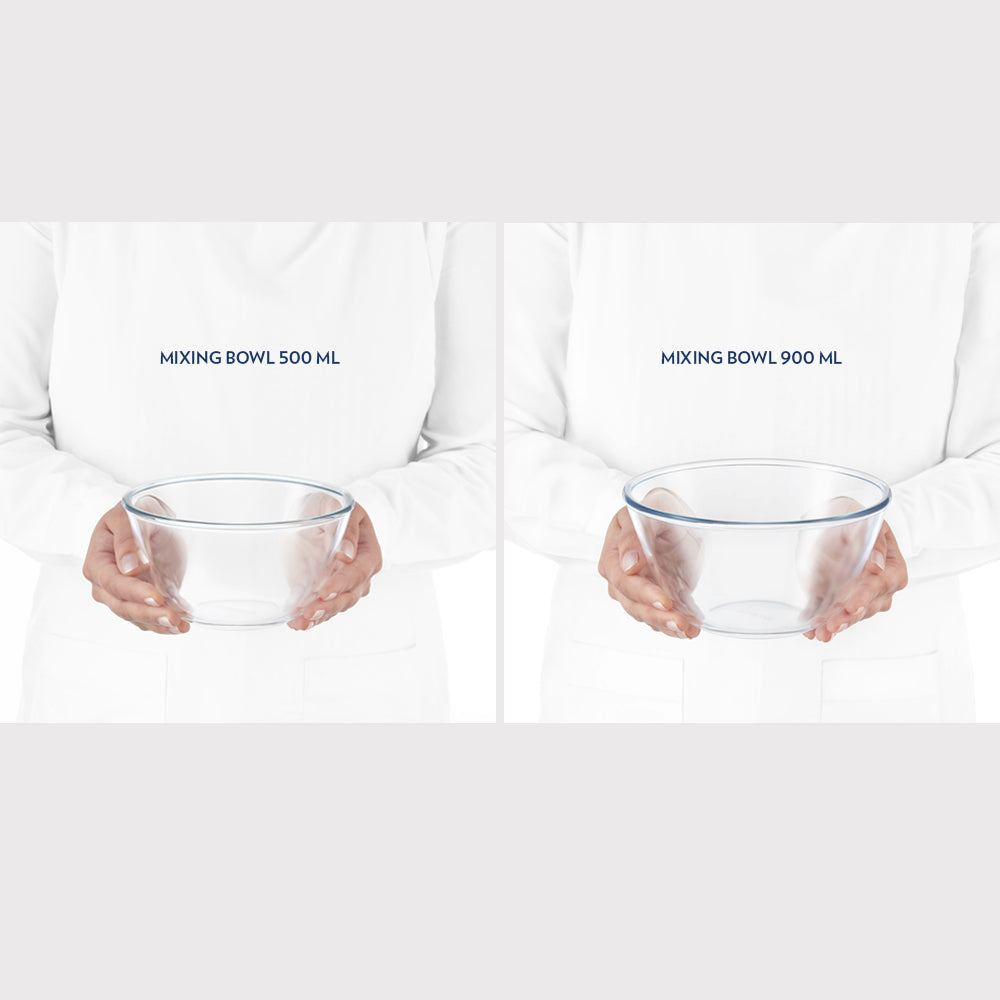 Borosil Tuff-Glass Everyday Mixing & Serving Bowl Set