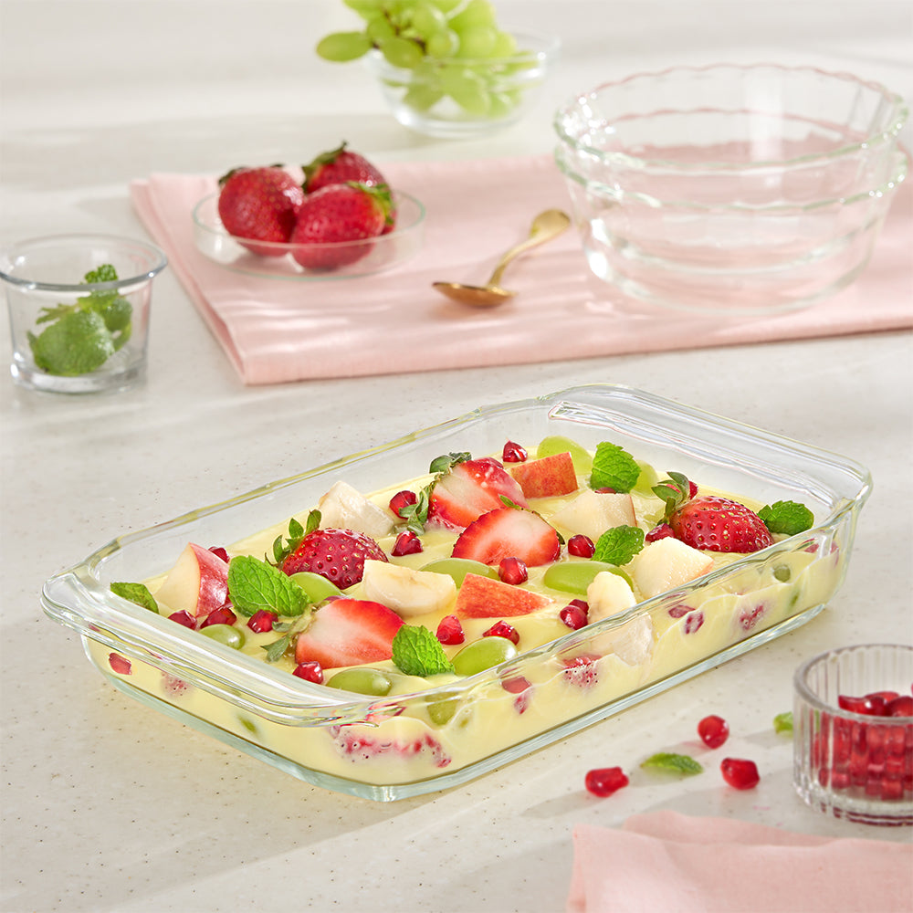 Borosil Rectangular Baking Dish, 700ml (IM)