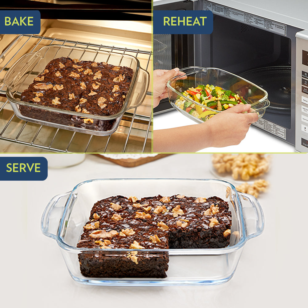 Borosil Deep Rectangular Dish
