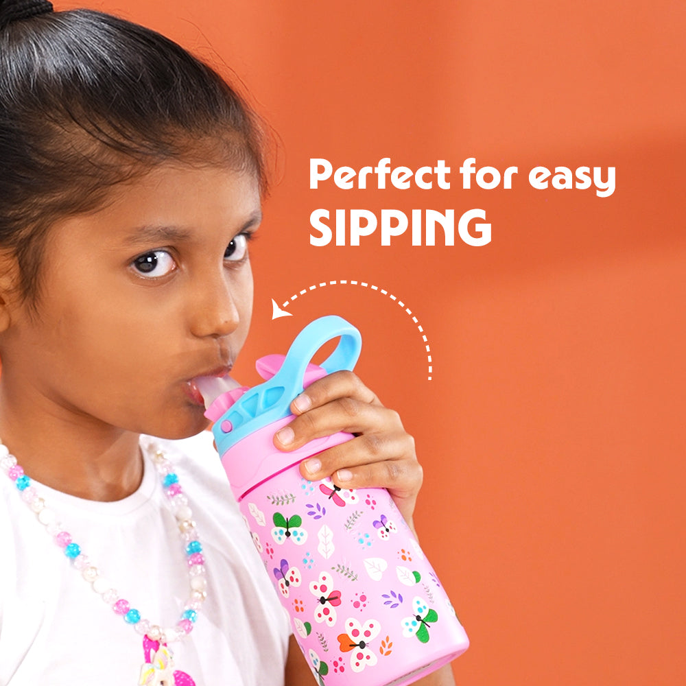 Borosil Butterfly Kids Sipper, 330ml