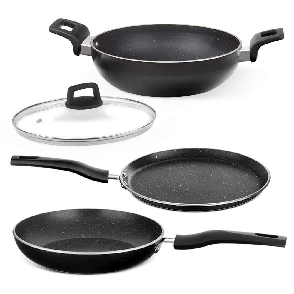 Borosil Granito Cookware Set, 4 pc