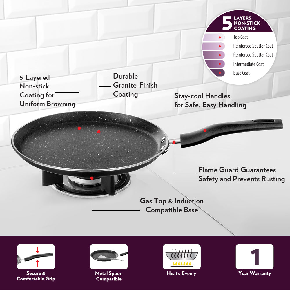 Borosil Granito Cookware Set, 4 pc