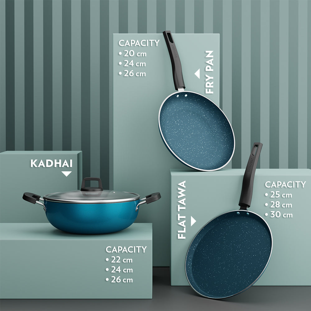 Borosil Pro Chef Non-stick Fry Pan, 20 cm