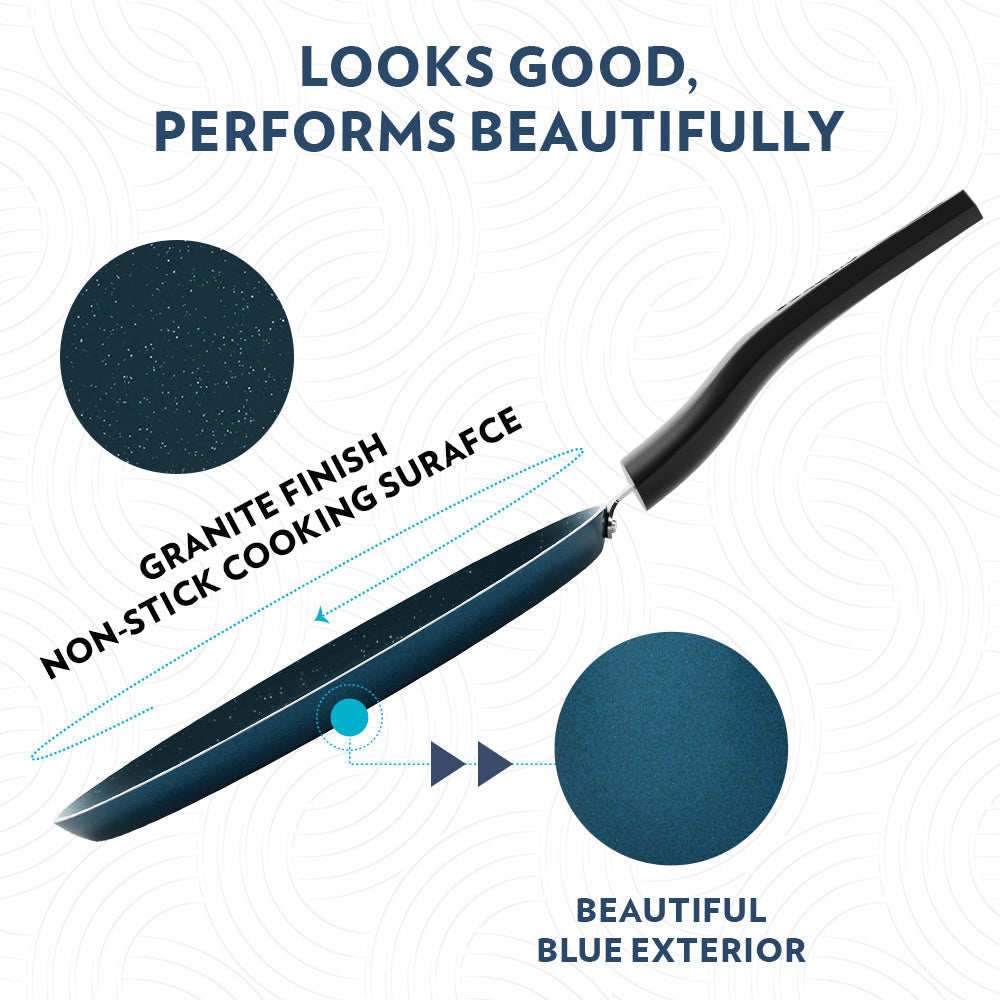 Borosil Pro Chef Non-stick Flat Tawa, 25 cm