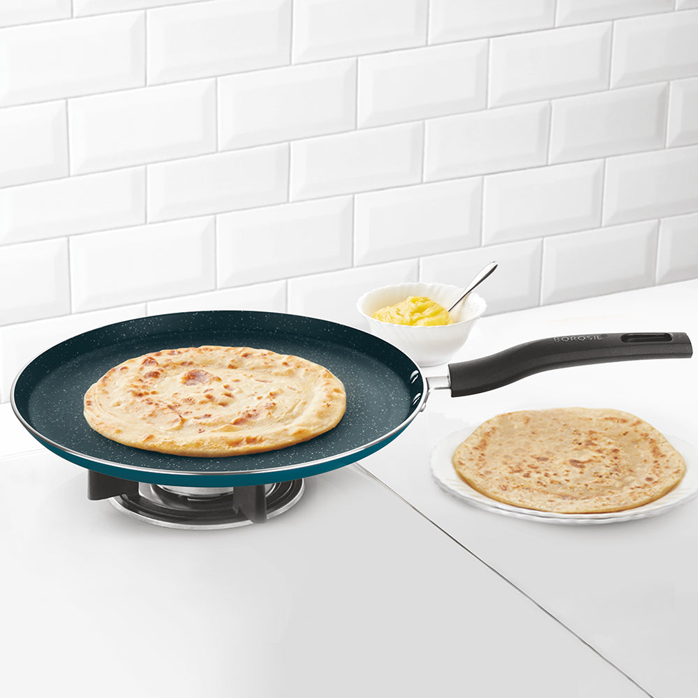 Borosil Pro Chef Non-stick Flat Tawa, 30 cm