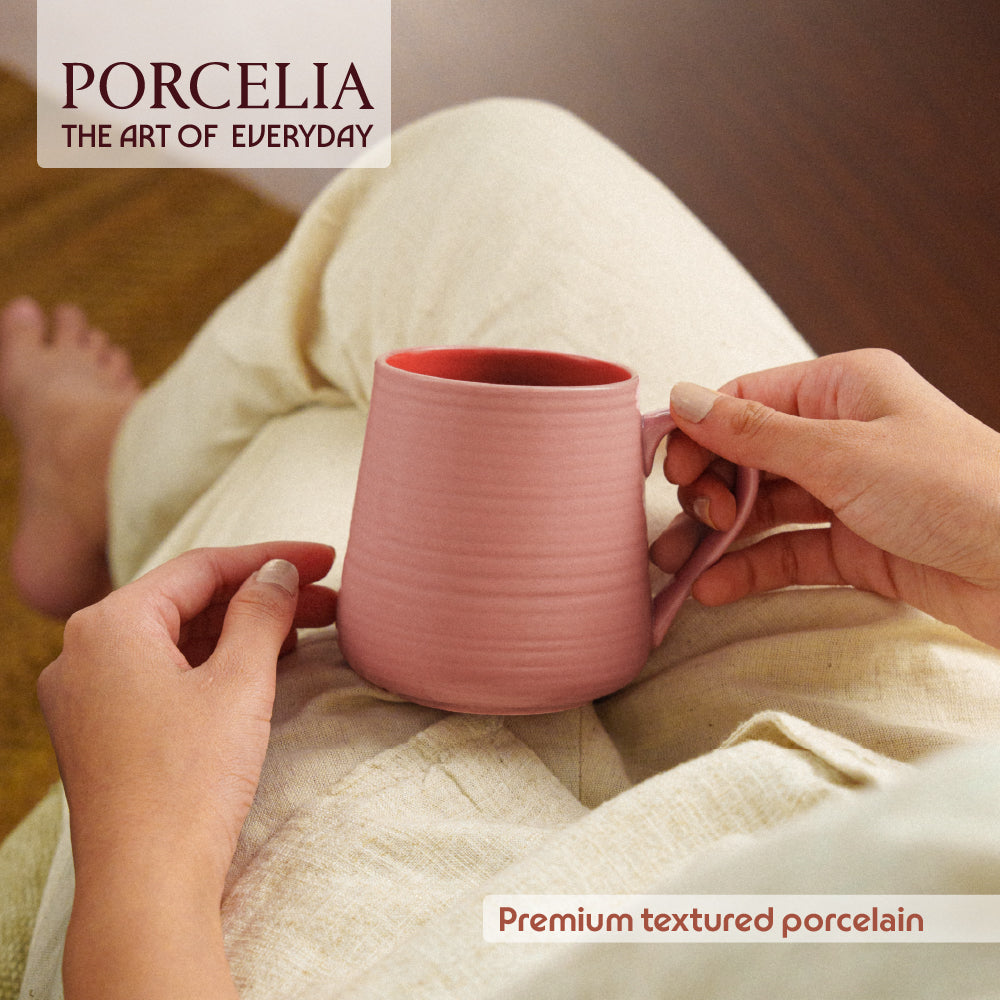 Porcelia Bello Mug, Blush - Set of 2