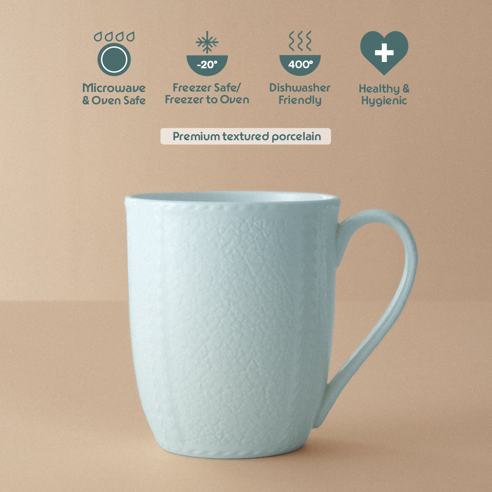 Porcelia Elva Mug, Sky - Set of 2