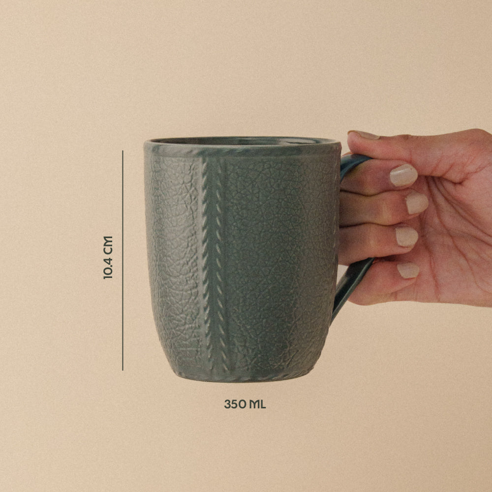 Porcelia Elva Mug, Slate - Set of 2