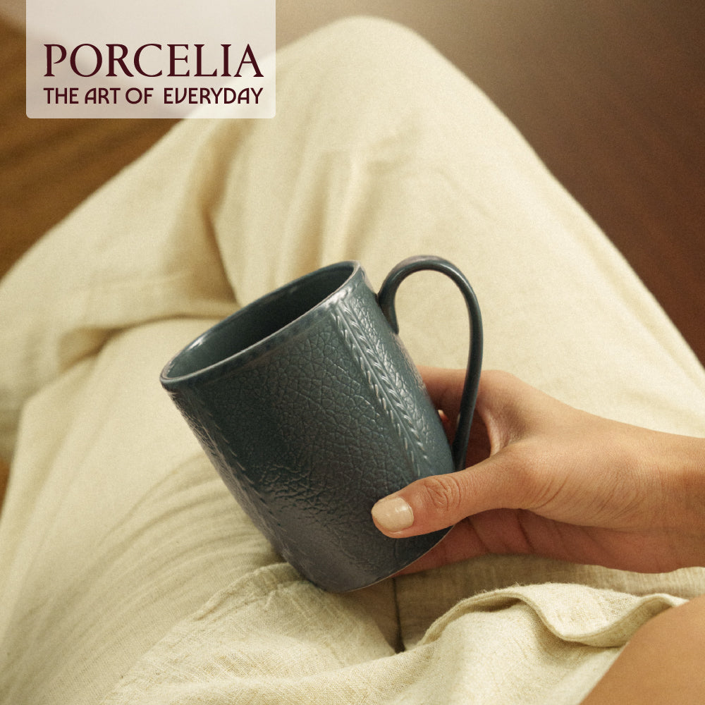 Porcelia Elva Mug, Slate - Set of 2