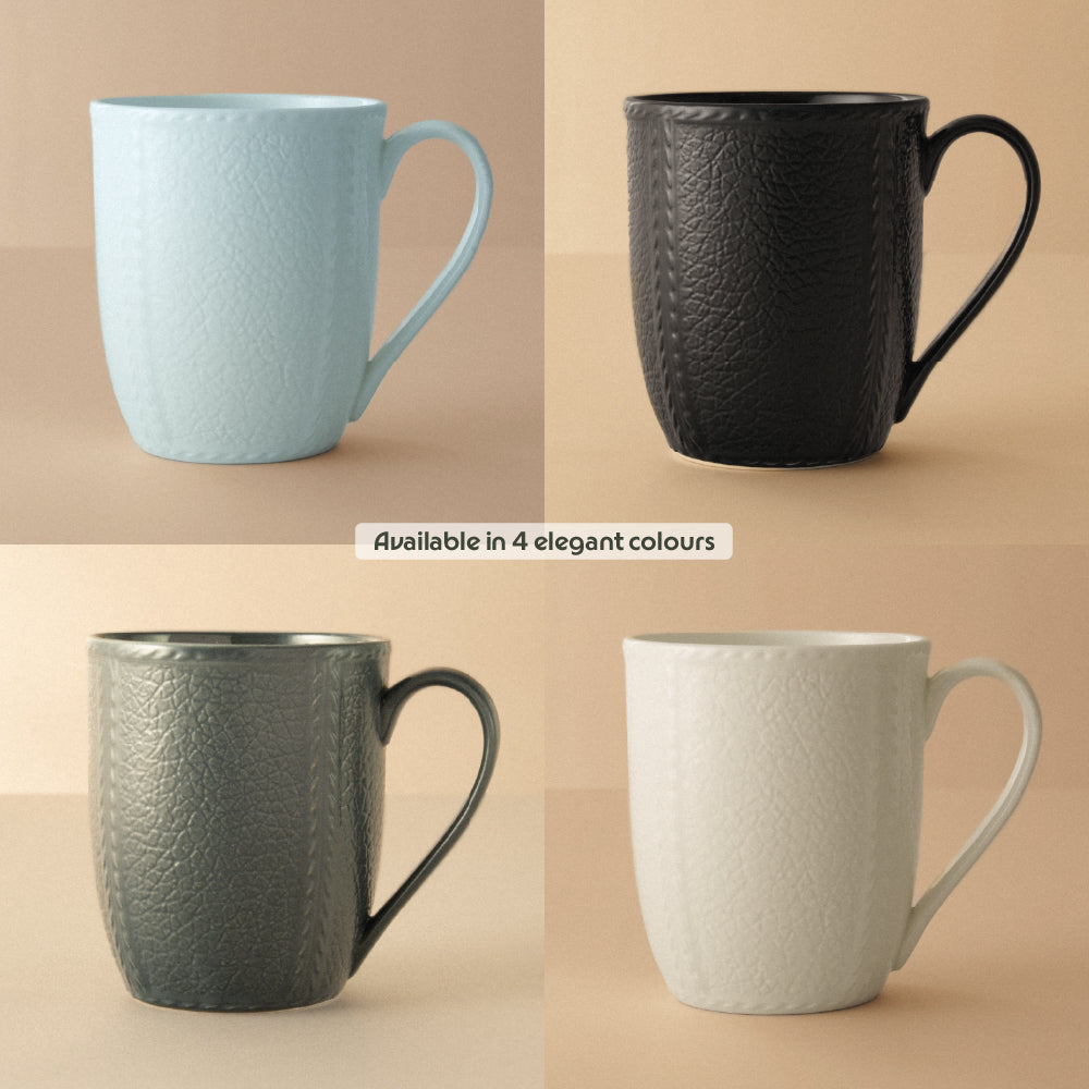 Porcelia Elva Mug, Slate - Set of 2