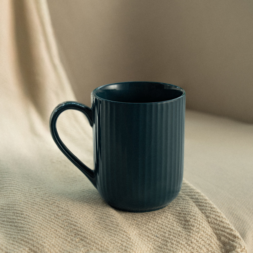 Porcelia Flute Mug, Caspian - Set of 2