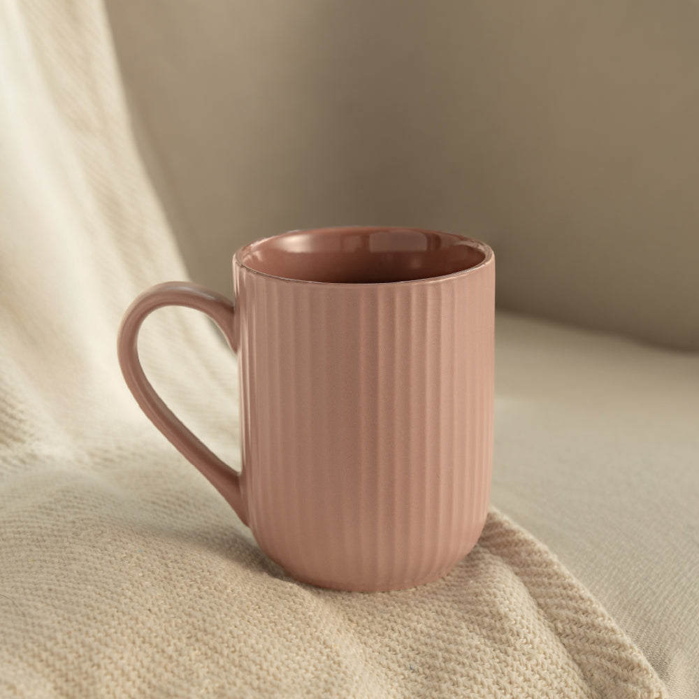 Porcelia Flute Mug, Rose - Set of 2