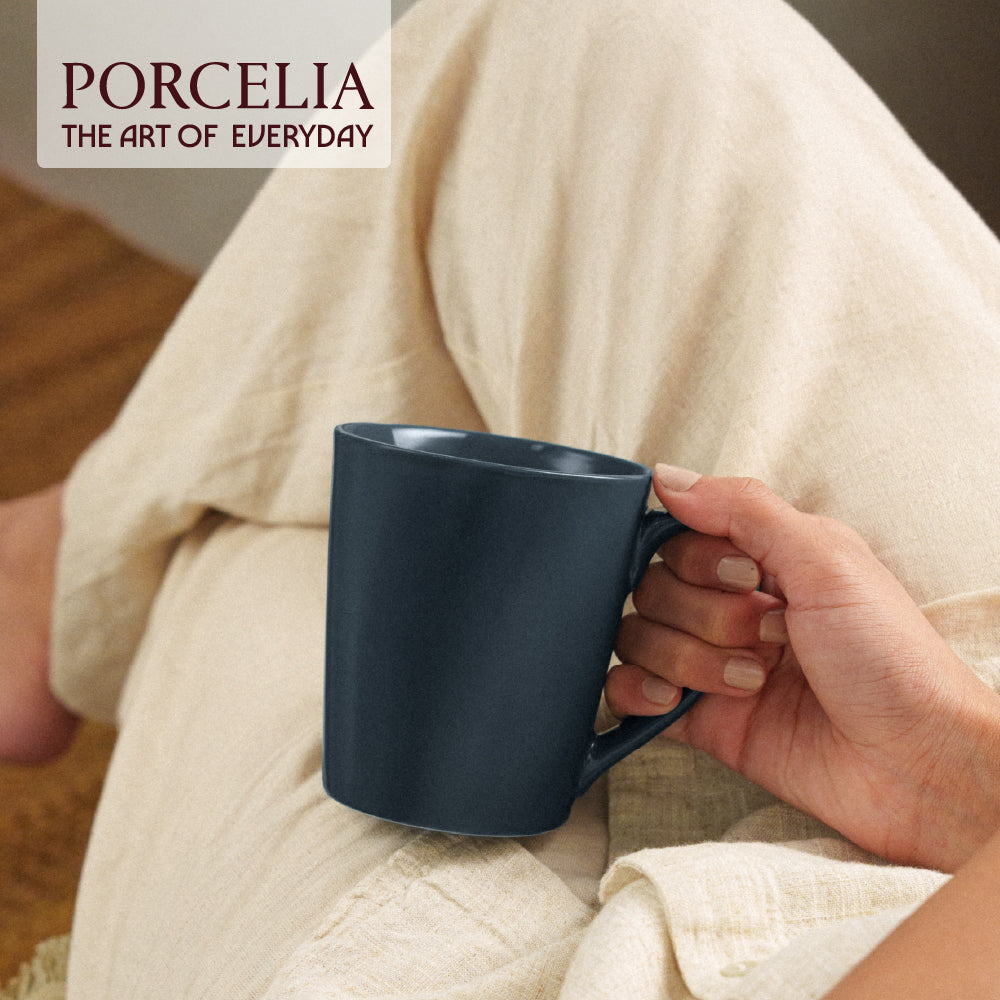 Porcelia Haven Mug, Denim - Set of 2
