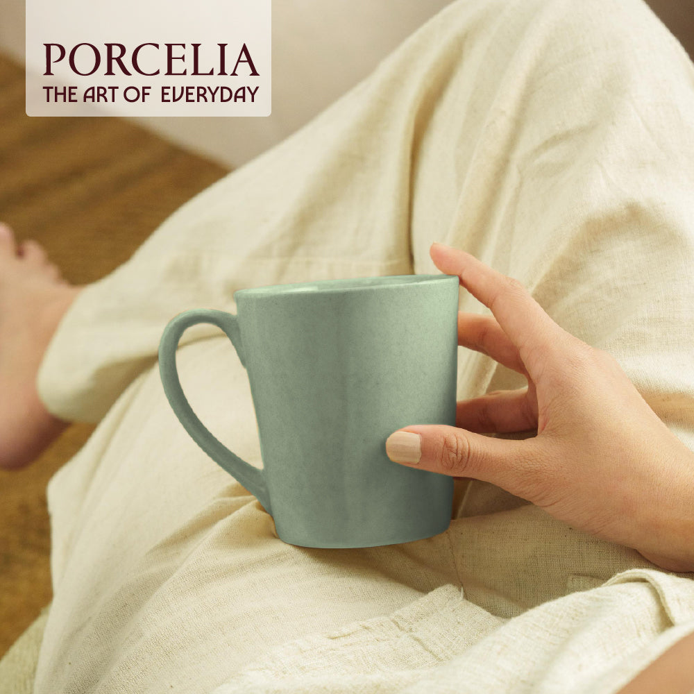 Porcelia Haven Mug, Sage - Set of 2
