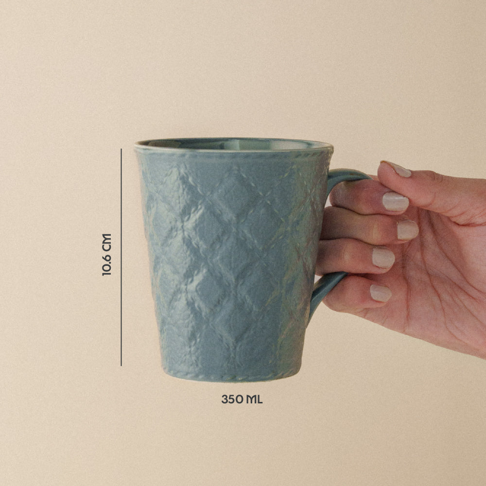 Porcelia Velvetto Mug, Ash - Set of 2
