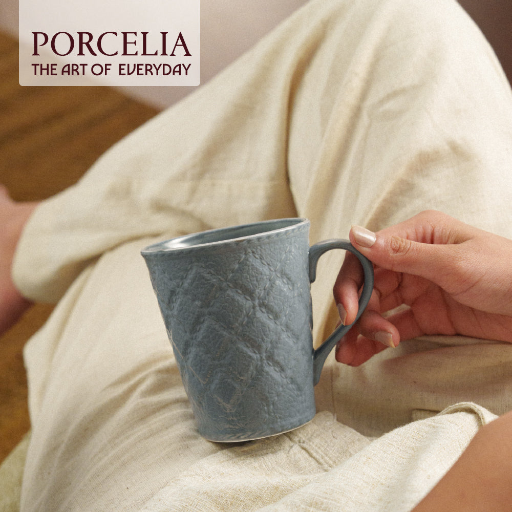 Porcelia Velvetto Mug, Ash - Set of 2