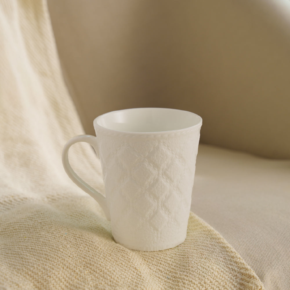 Porcelia Velvetto Mug, Ivory - Set of 2