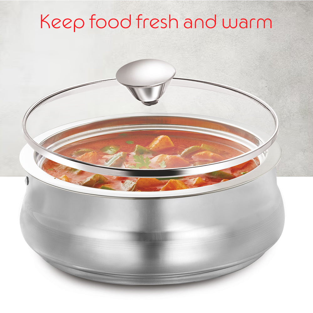 Borosil Servefresh Handi Server Set of 3, 800ml+1.2L+2.5L
