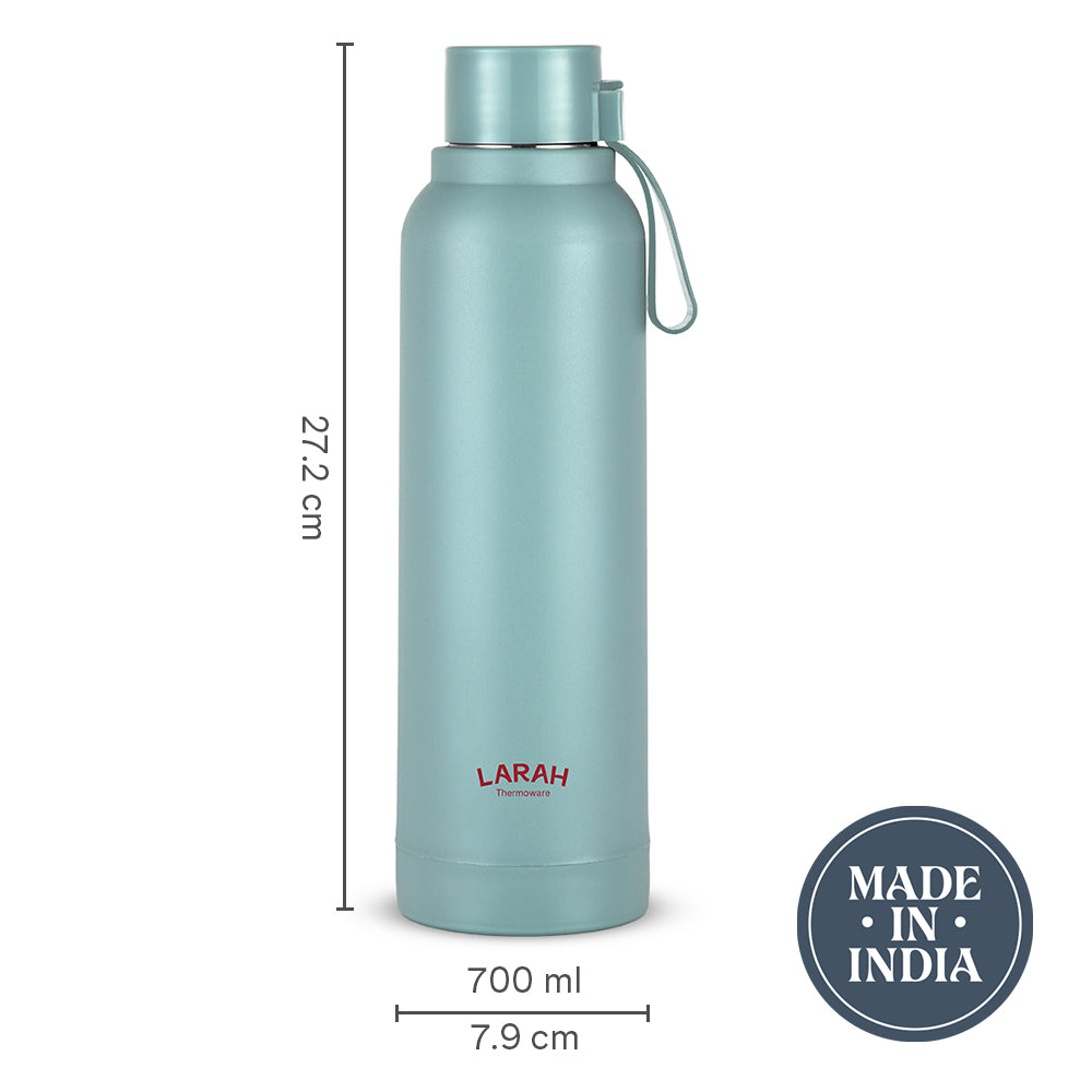 Larah Orbit Round PU Thermoware Bottle, 700 ml, Mint