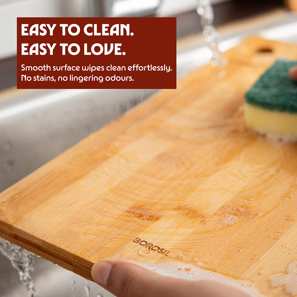 Borosil Premium Bamboo Wood Chopping Board