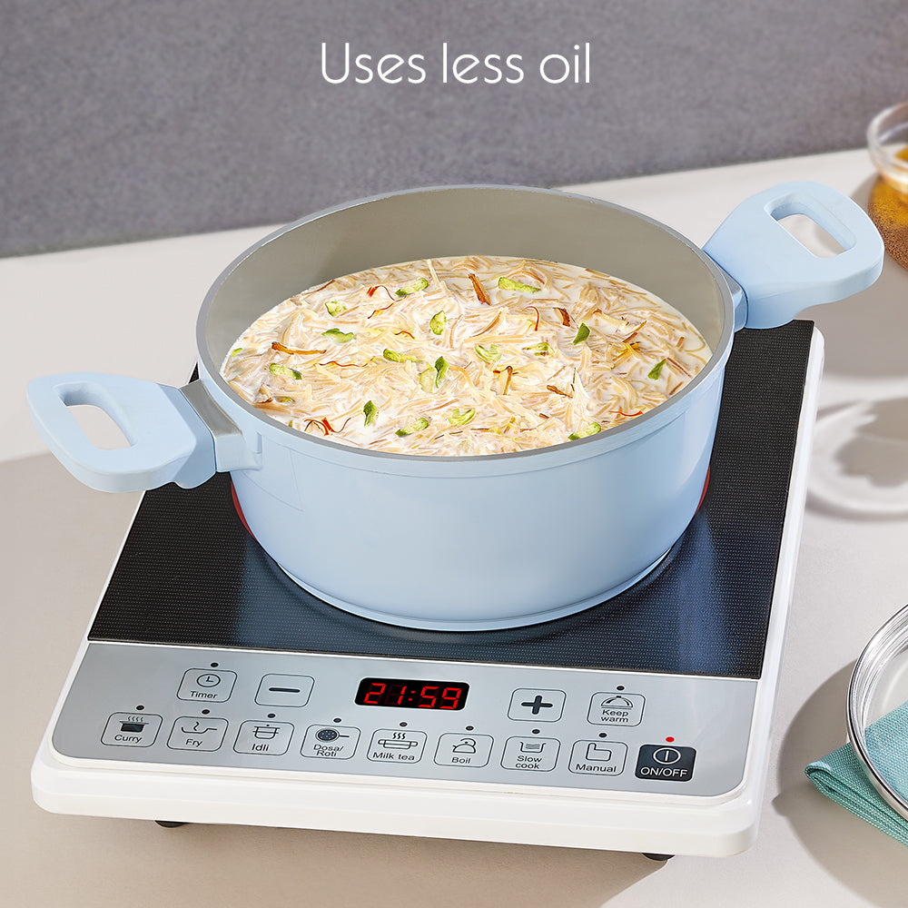 Borosil Vajra Ceramic Casserole, 18 cm, 18 cm - 1.7L