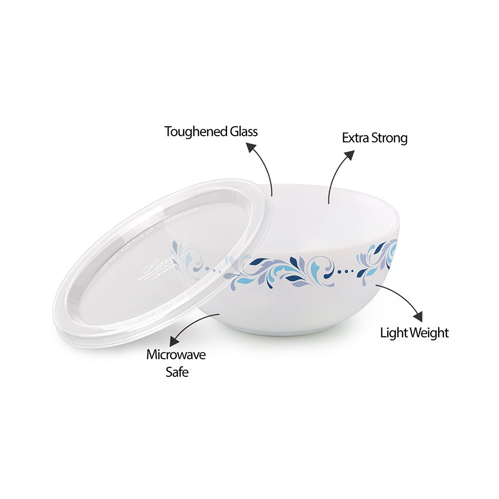 Larah by Borosil Skyleaf Serve n Store, 4 pc Set