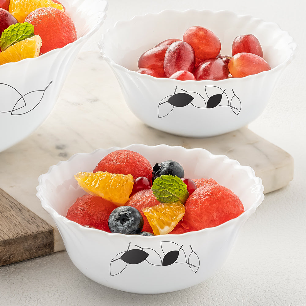 Larah by Borosil Shadow Pudding Set, 5 pc (Mini)