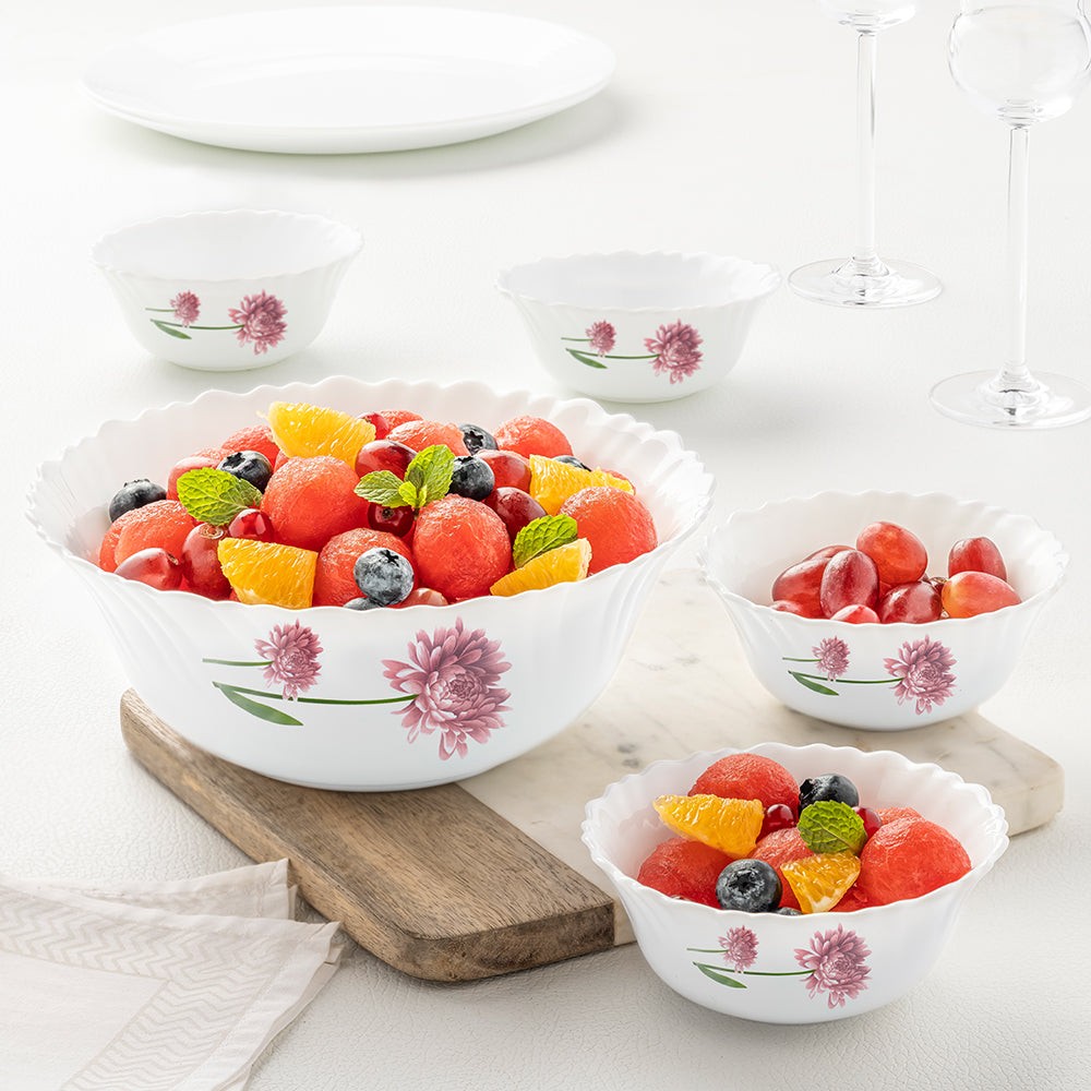 Larah by Borosil Nargis Pudding Set, 7 pc (Small)