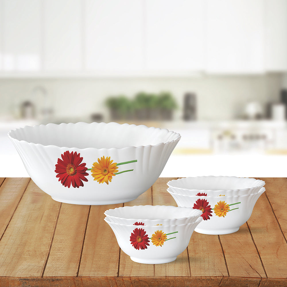 Larah by Borosil Zinnia Pudding Set, 5 pc