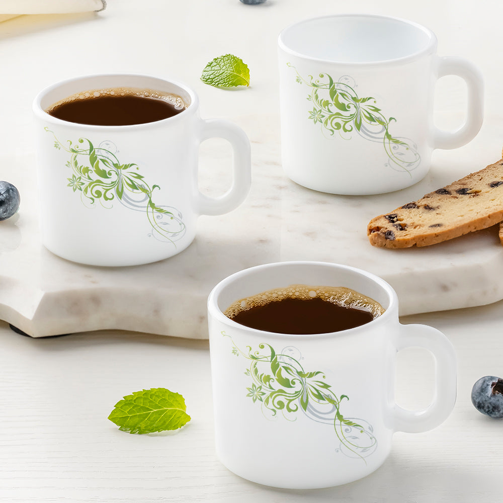 Larah by Borosil Erba Mug Set, 240ml x 2