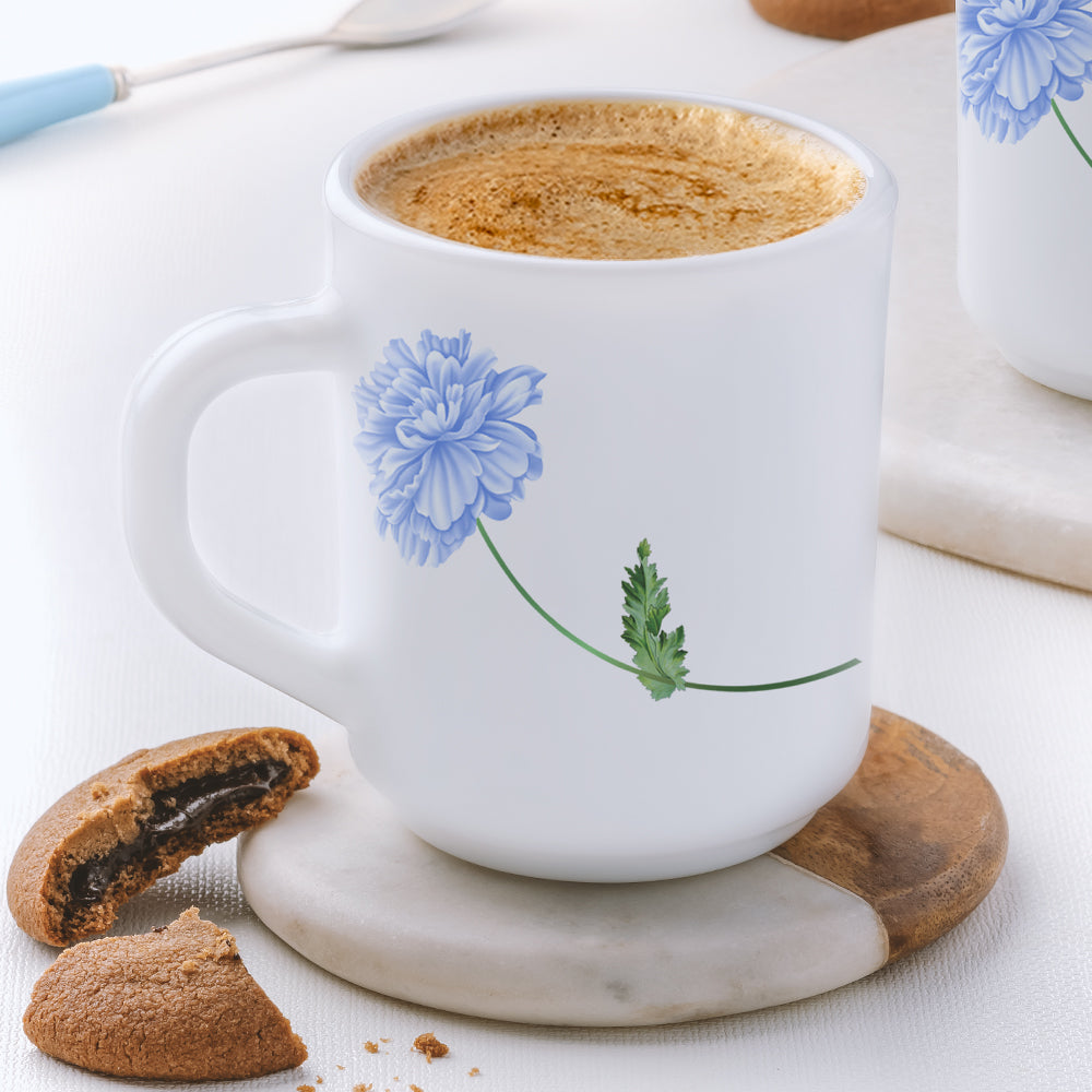 Larah by Borosil Blue Mist Mug Set, 240ml x 2