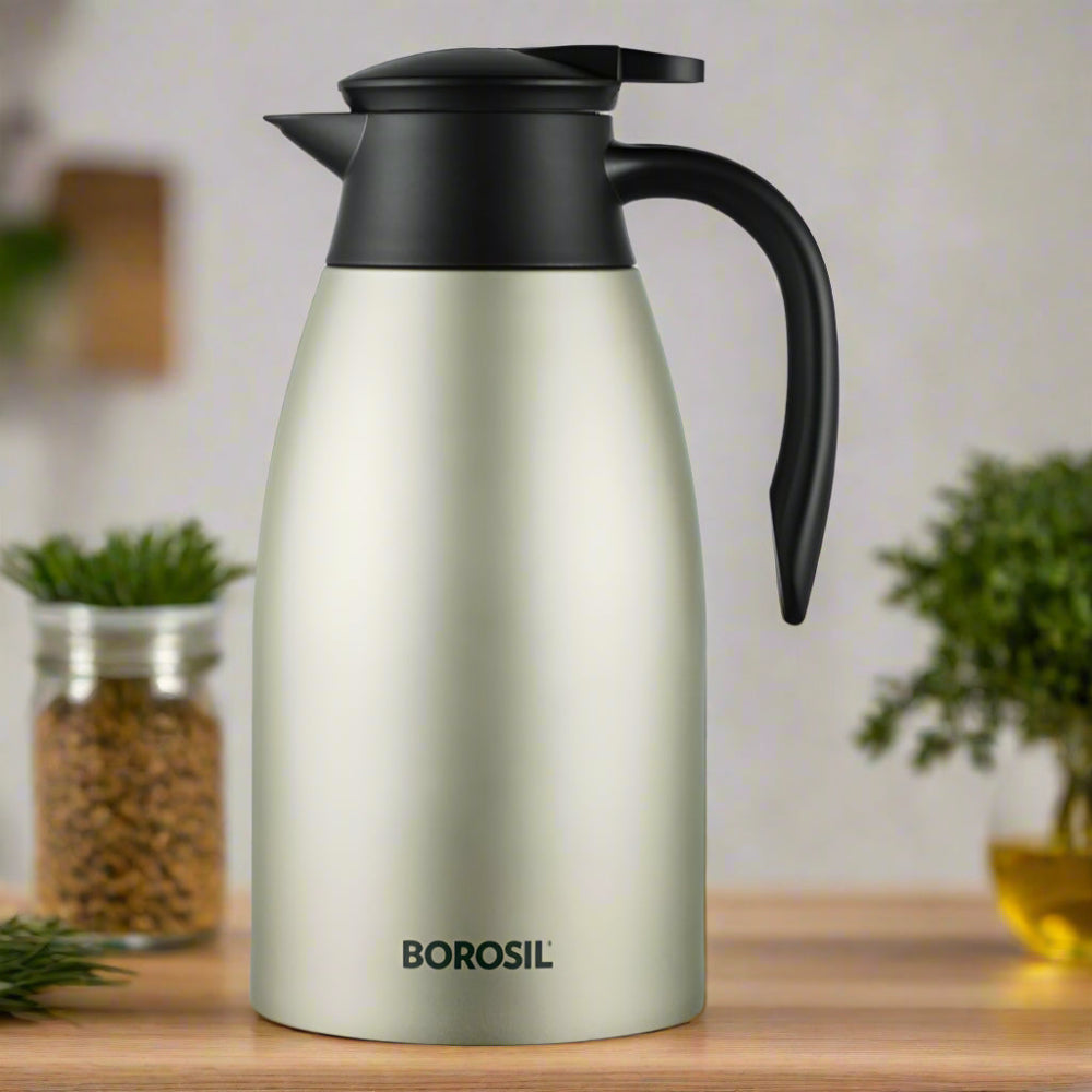 My Borosil Coffee Servers & Tea Pots 2 L Insulated Tea Pot Oyester