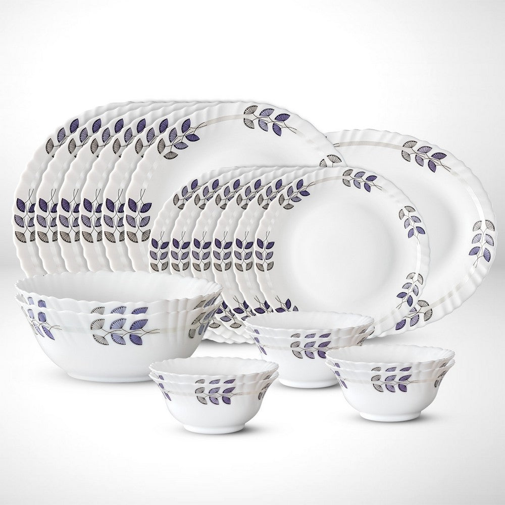 Larah by Borosil Floret Dinner Set, 13 pc