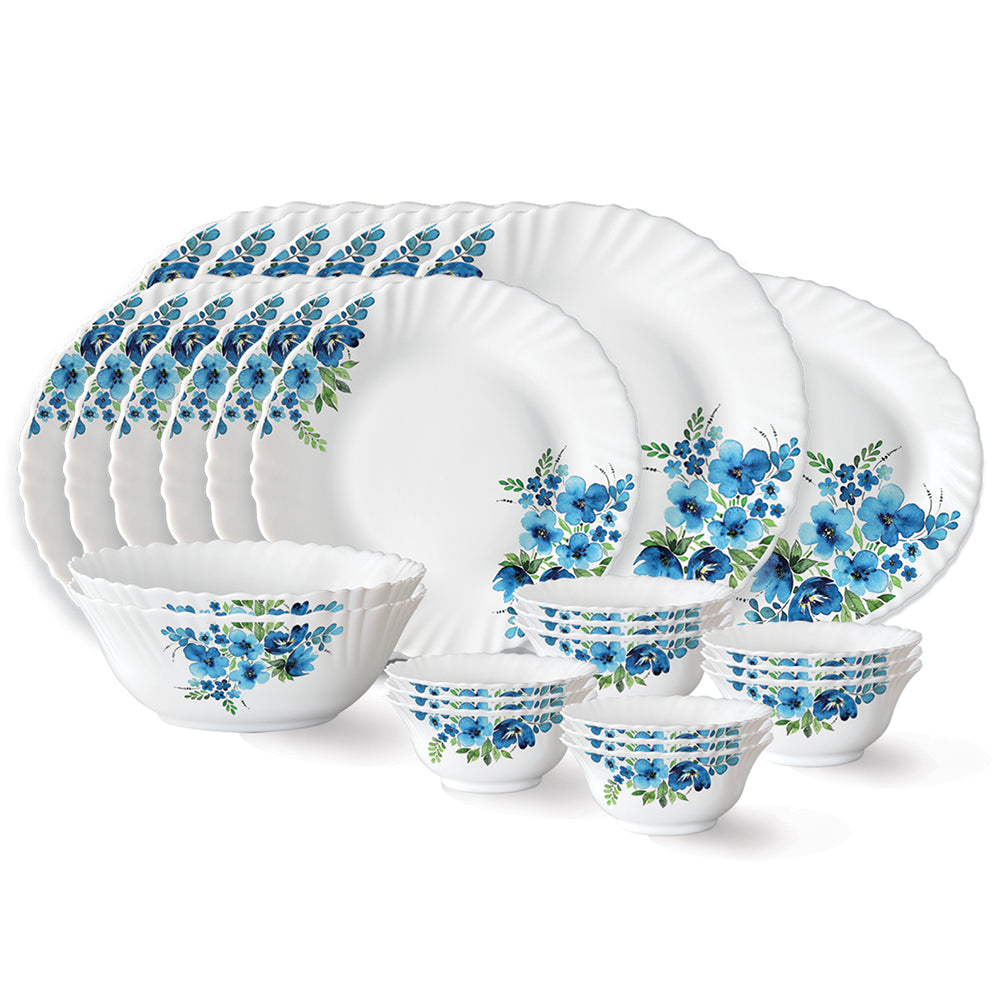 Larah by Borosil Pansy Dinner Set, 6 pc