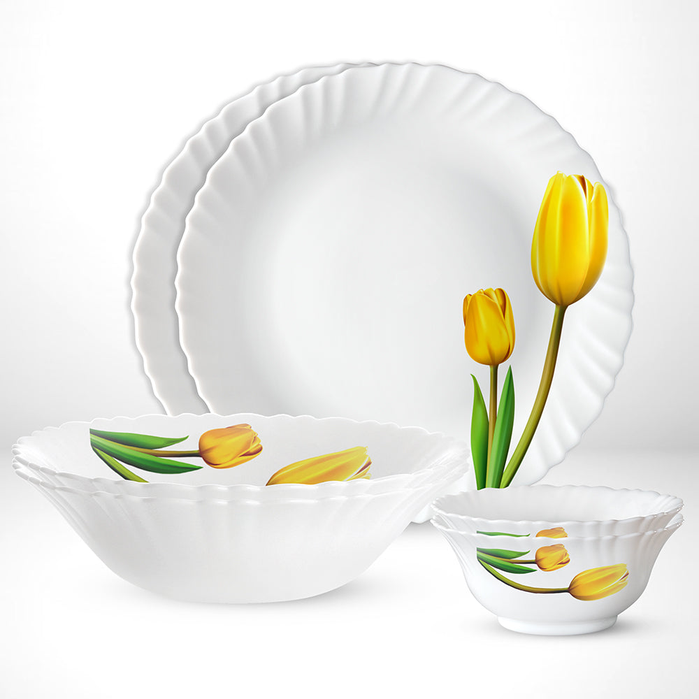 Larah by Borosil Lyana Dinner Set, 27 pc