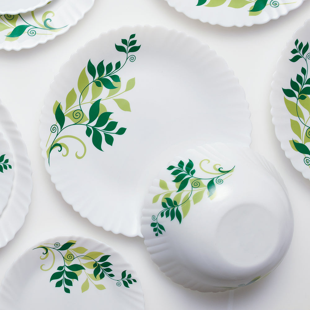 Larah by Borosil Fern Dinner Set, 63 pc