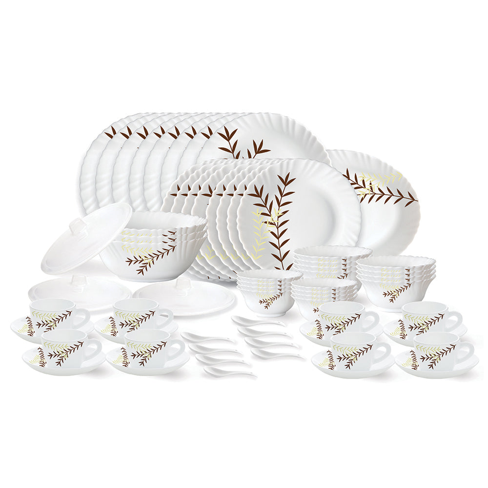 Larah by Borosil Oak Dinner Set, 10 pc