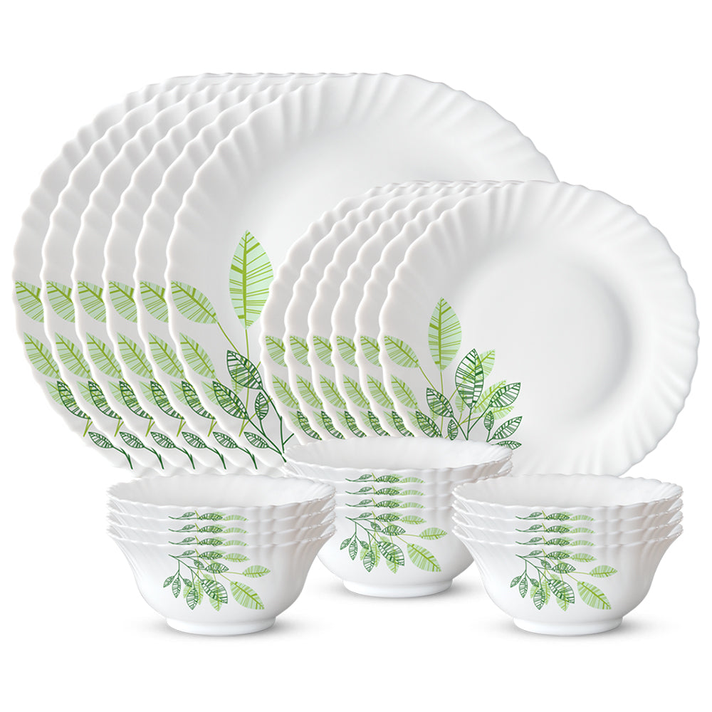 Larah by Borosil, Fauna Dinner Set, 34 pc
