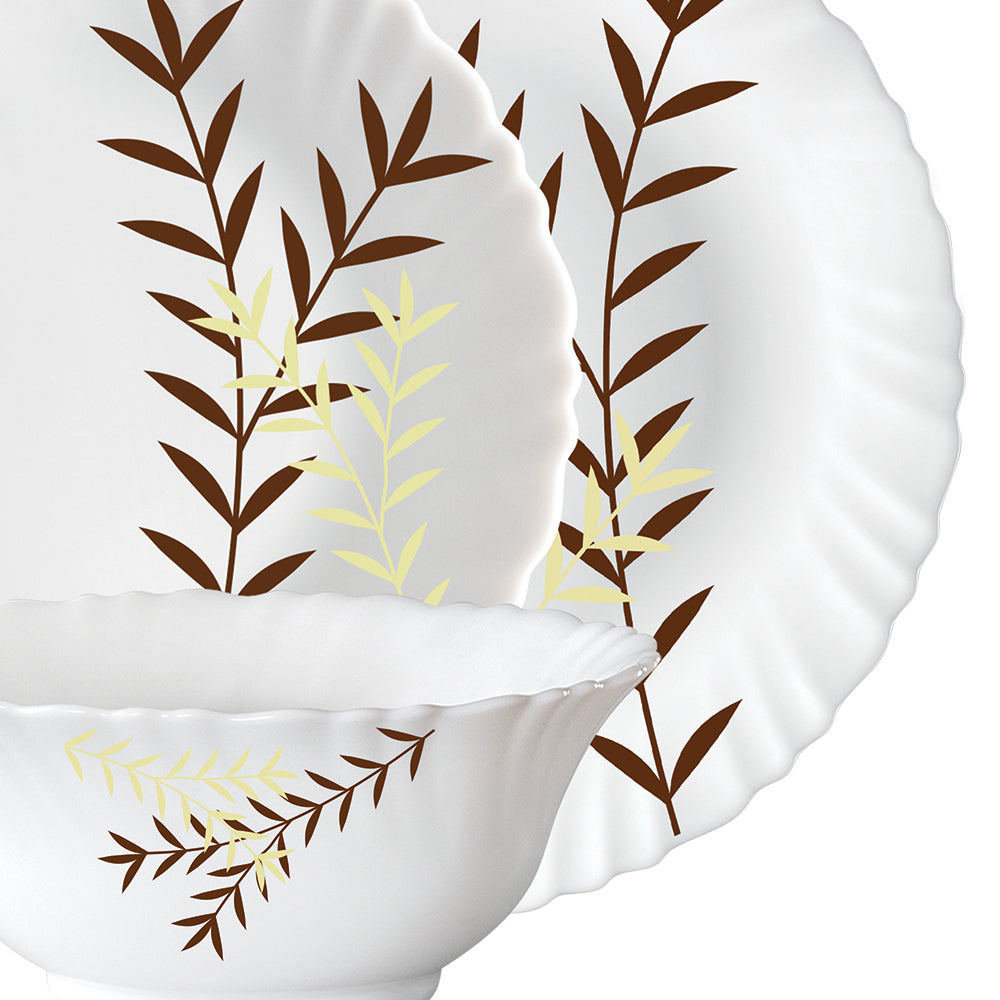 Larah by Borosil Oak Dinner Set, 10 pc