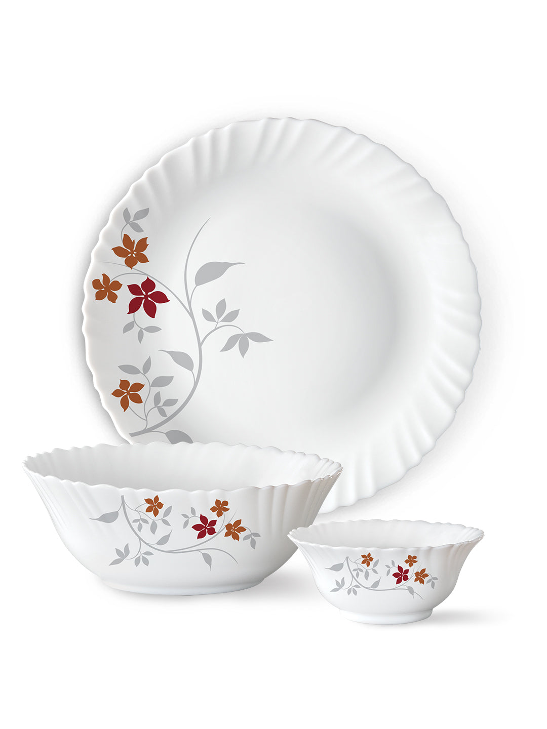 Larah by Borosil, Rosalie Dinner Set, 34 pc