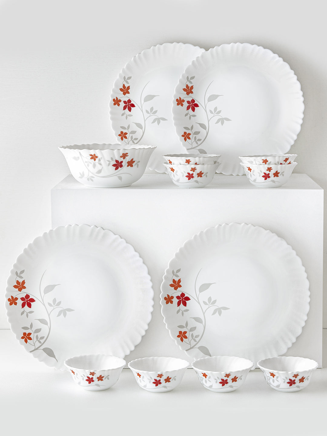 Larah by Borosil, Rosalie Dinner Set, 34 pc