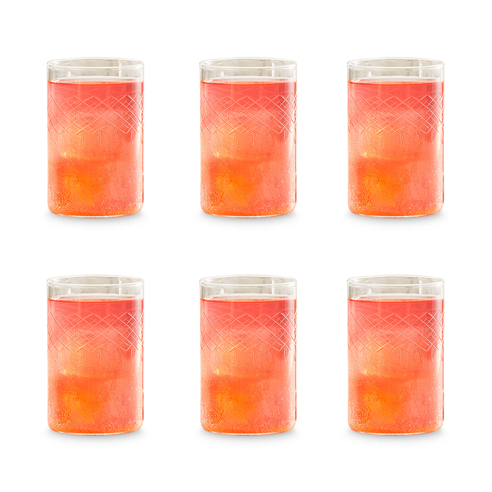 Borosil Bracelet Glass, Set of 6, 295ml