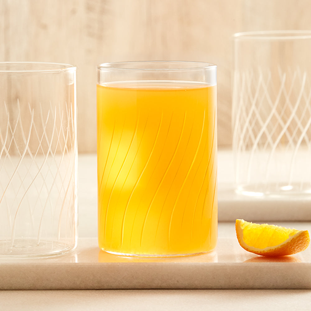 Borosil Cascade Glass, Set of 6, 295ml