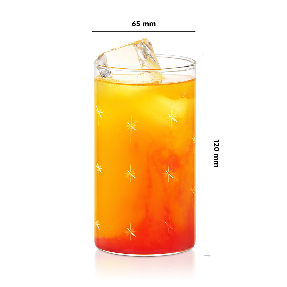 Borosil Galaxy Glass, Set of 6, 295ml